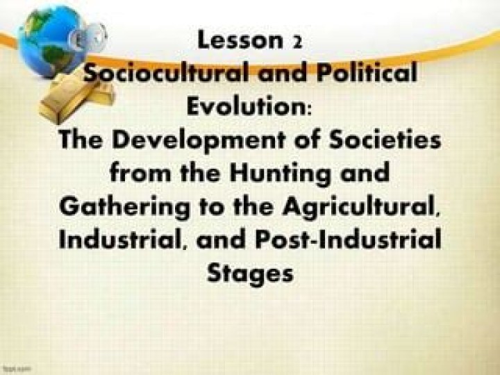 What is sociocultural and political evolution?