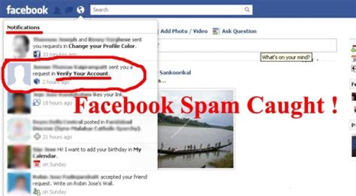 What is spam in Facebook?