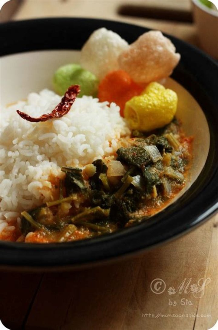 What is spinach called in Konkani?