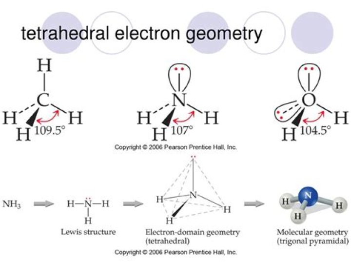What is tetrahedral electron geometry?