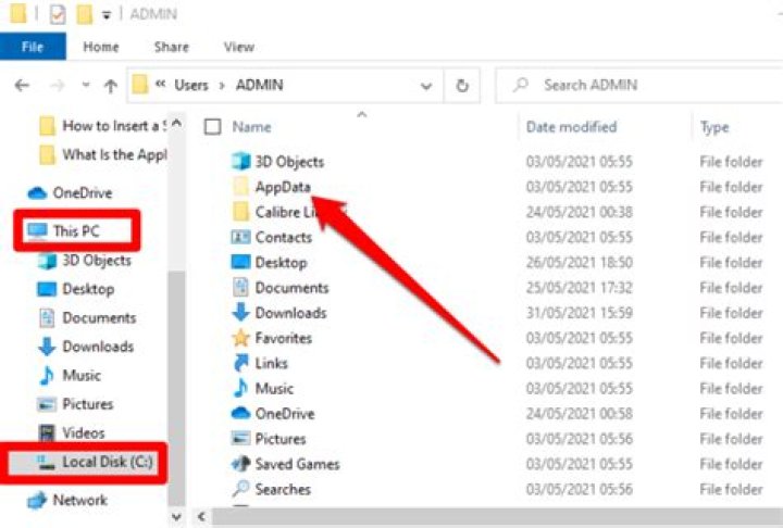 What is the AppData folder in Windows 10?