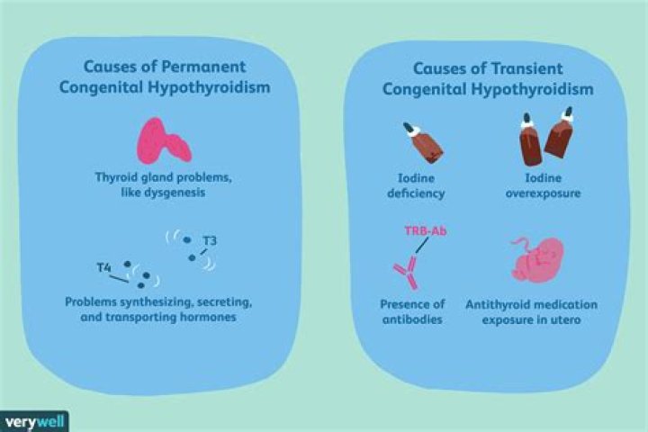 What is the cause of congenital hypothyroidism?