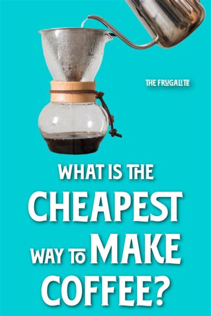 What is the cheapest way to make coffee?