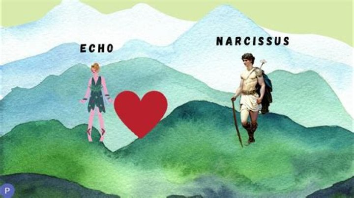 What is the climax of Echo and Narcissus?
