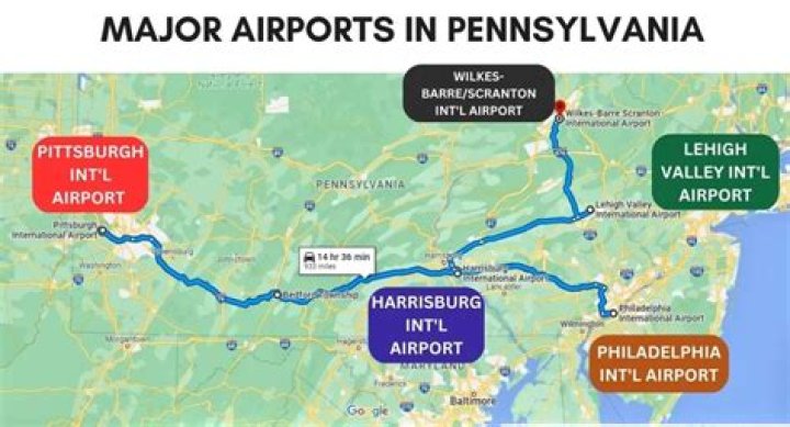 What is the closest major airport to DuBois PA?