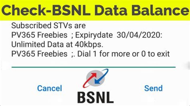 What is the code to check BSNL data balance?