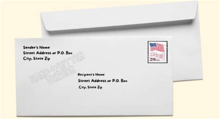 What is the correct margin for the mailing address of a #10 envelope?