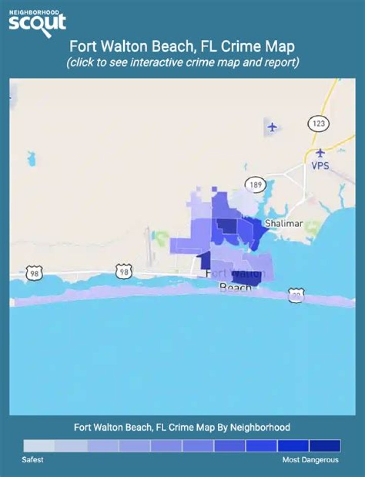 What is the crime rate in Fort Walton Beach Florida?