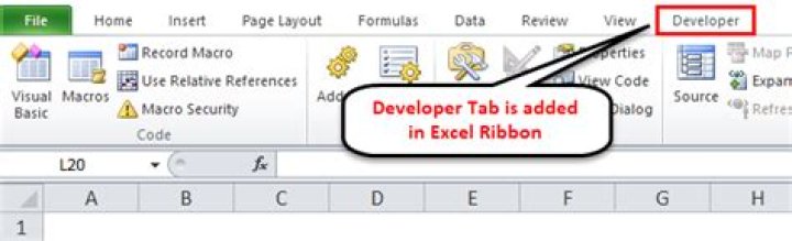 What is the developer ribbon in Excel?