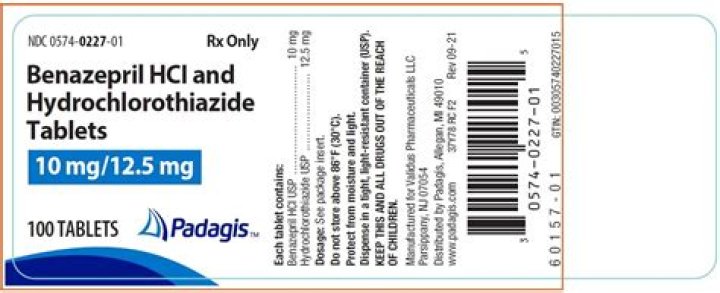 What is the difference between benazepril and benazepril HCTZ?