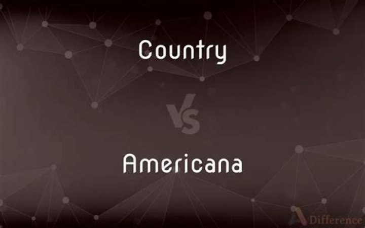 What is the difference between country and Americana?