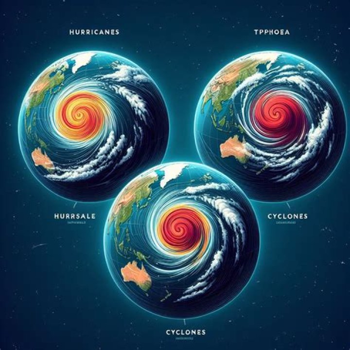 What is the difference between cyclone typhoon and hurricane?