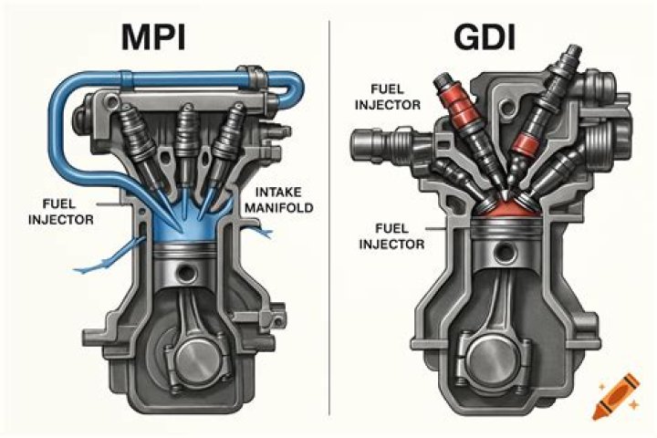 What is the difference between gasoline direct injection and fuel injection?