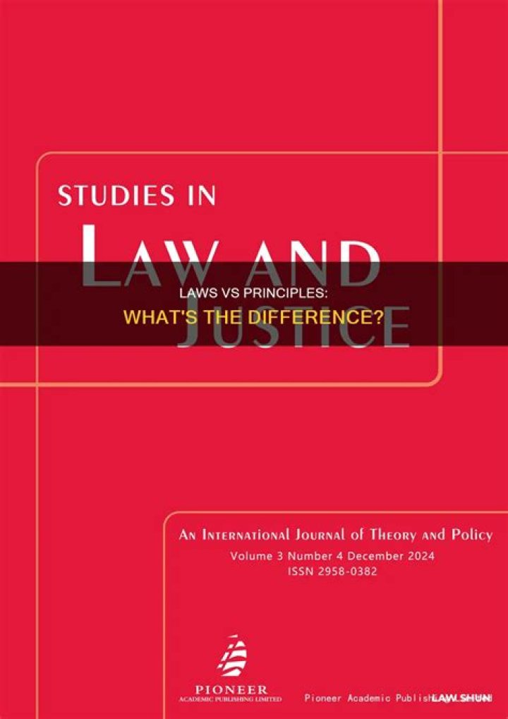 What is the difference between law and principle?