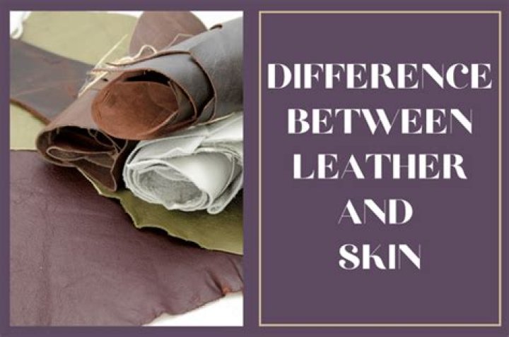 What is the difference between leather and skin?