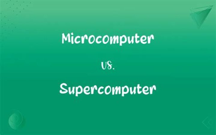 What is the difference between microcomputers and supercomputers?