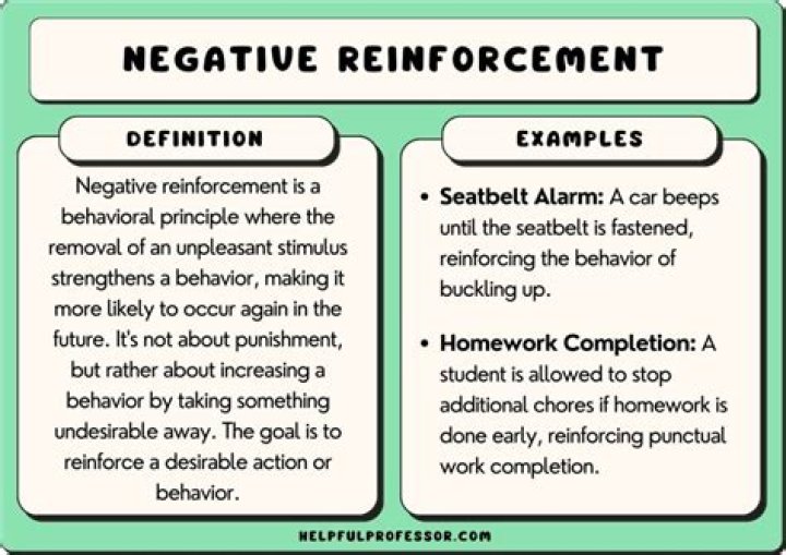 What is the difference between positive and negative reinforcement quizlet?