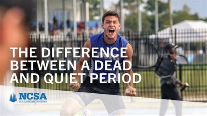 What is the difference between quiet period and dead period?