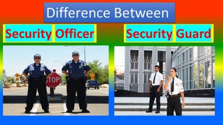 What is the difference between security and security guard?