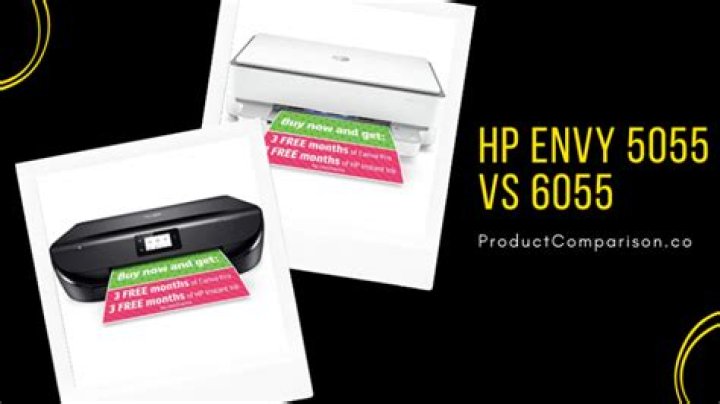 What is the difference between the HP ENVY 5055 and 6055?