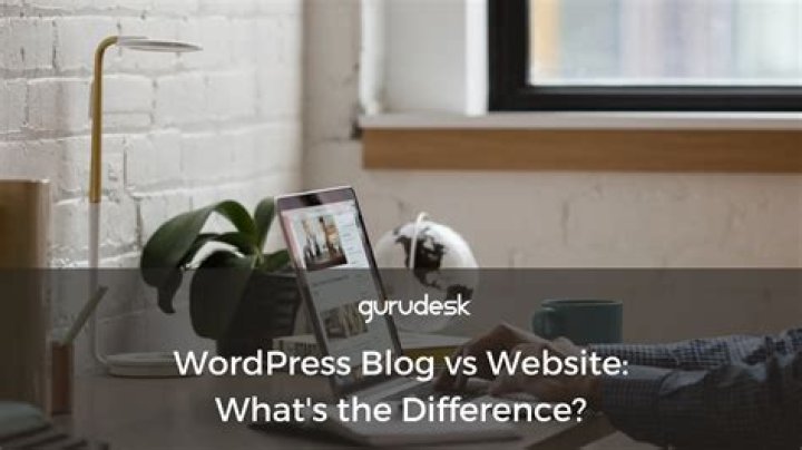 What is the difference between WordPress blog and website?