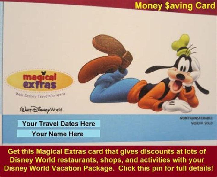 What is the Disney Magical extras card?