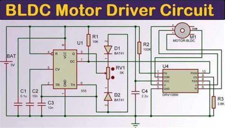 What is the driver circuit for a DC motor?