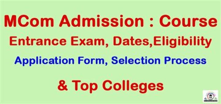 What is the entrance exam for MCom?