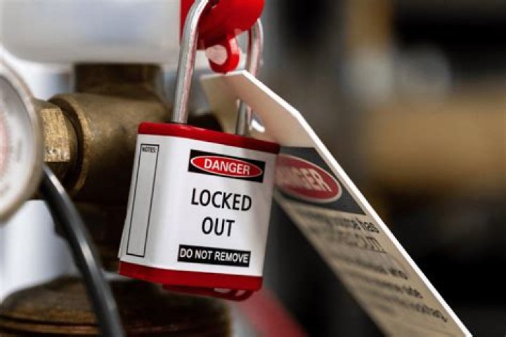 What is the first step in lock out/tag out?