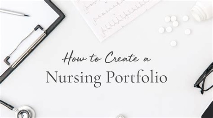 What is the focus of a nursing portfolio?