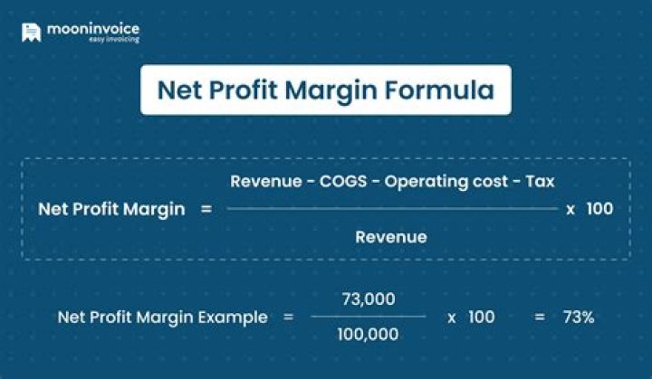 What is the formula for calculating net profit margin?