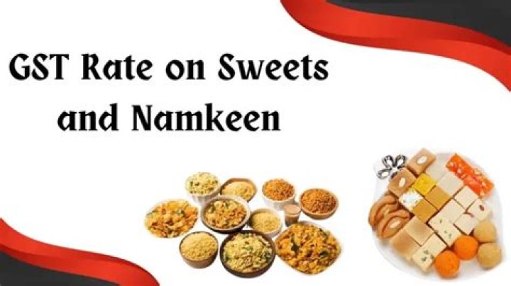 What is the GST rate on sweets?