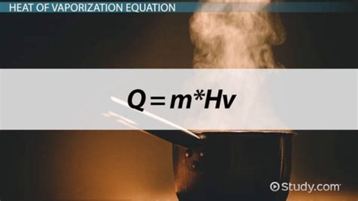 What is the heat of vaporization formula?