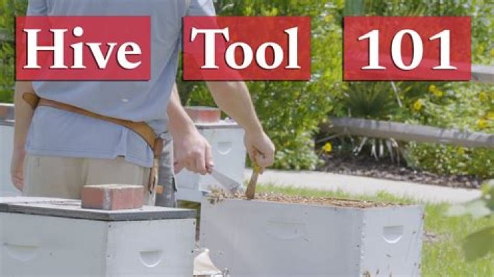 What is the hole in a hive tool for?