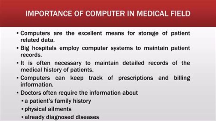 What is the importance of computer in hospital management?