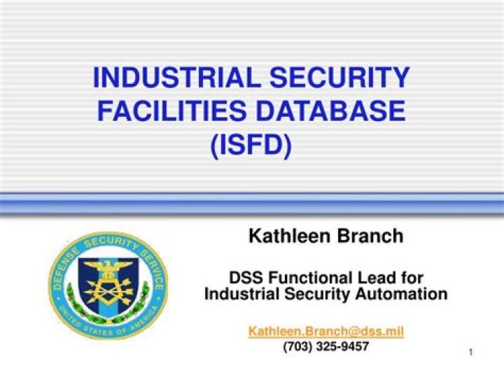 What is the Industrial Security Facilities Database?