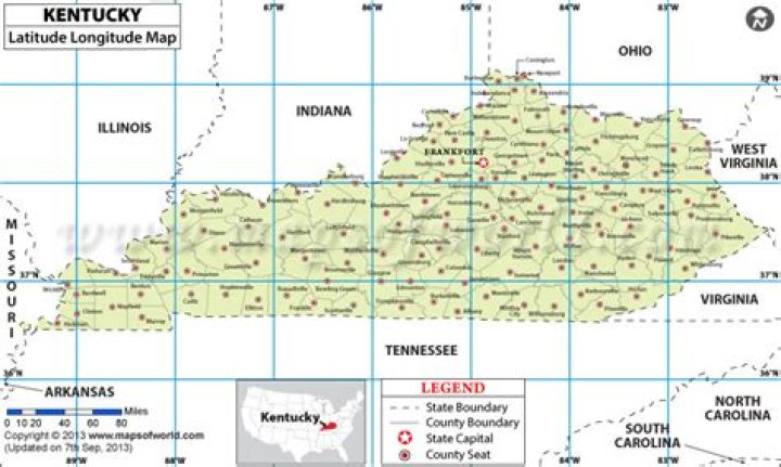 What is the longitude and latitude of Louisville Ky?