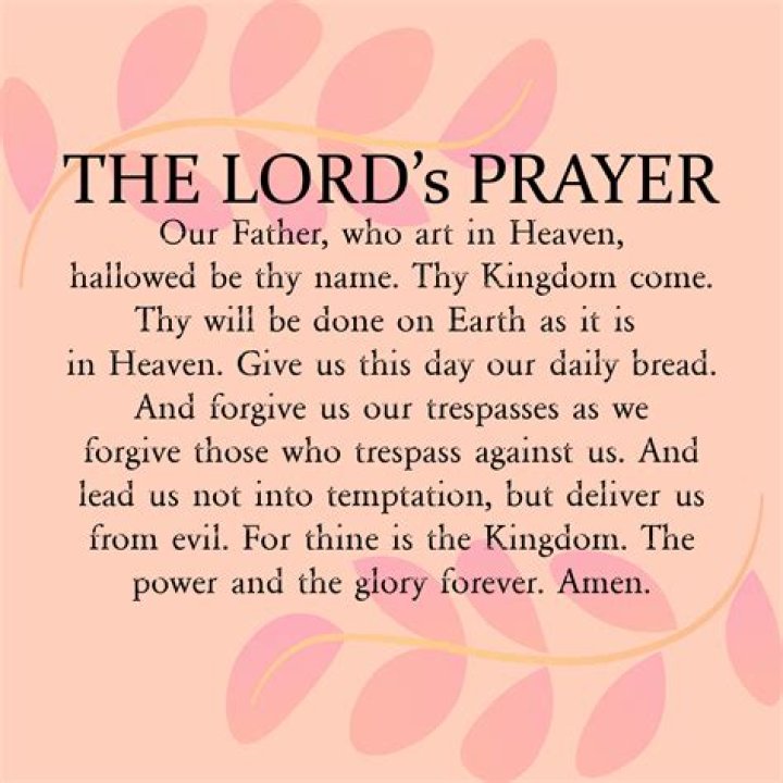 What is the Lord's Prayer in English?