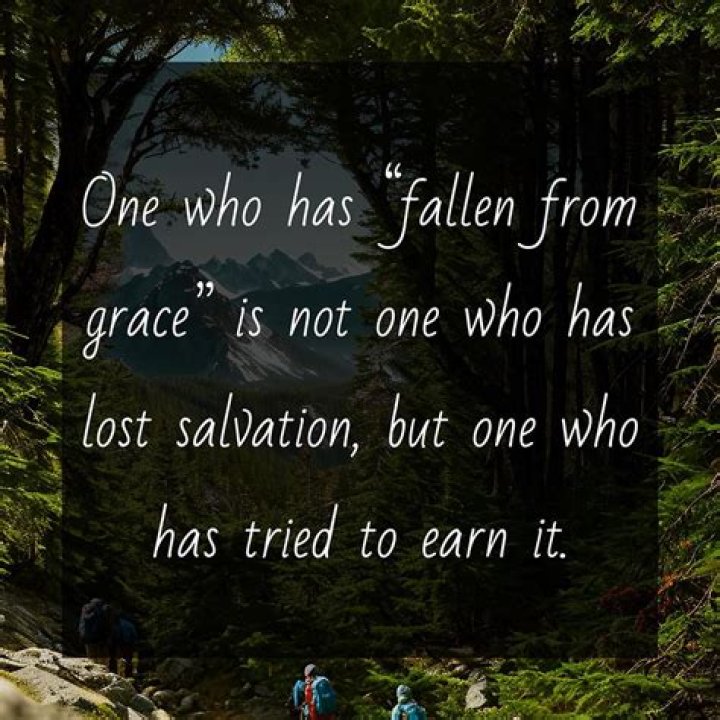 What is the meaning of fallen from grace?