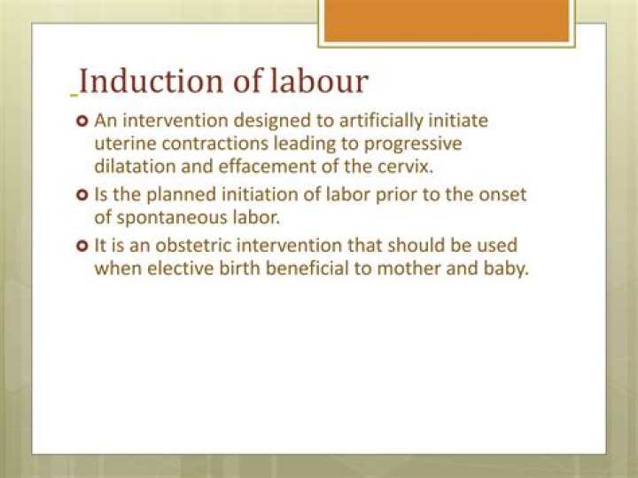 What is the meaning of induction of Labour?