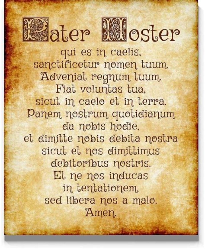 What is the meaning of the word Paternoster?