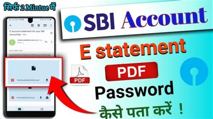 What is the password for SBI statement PDF?