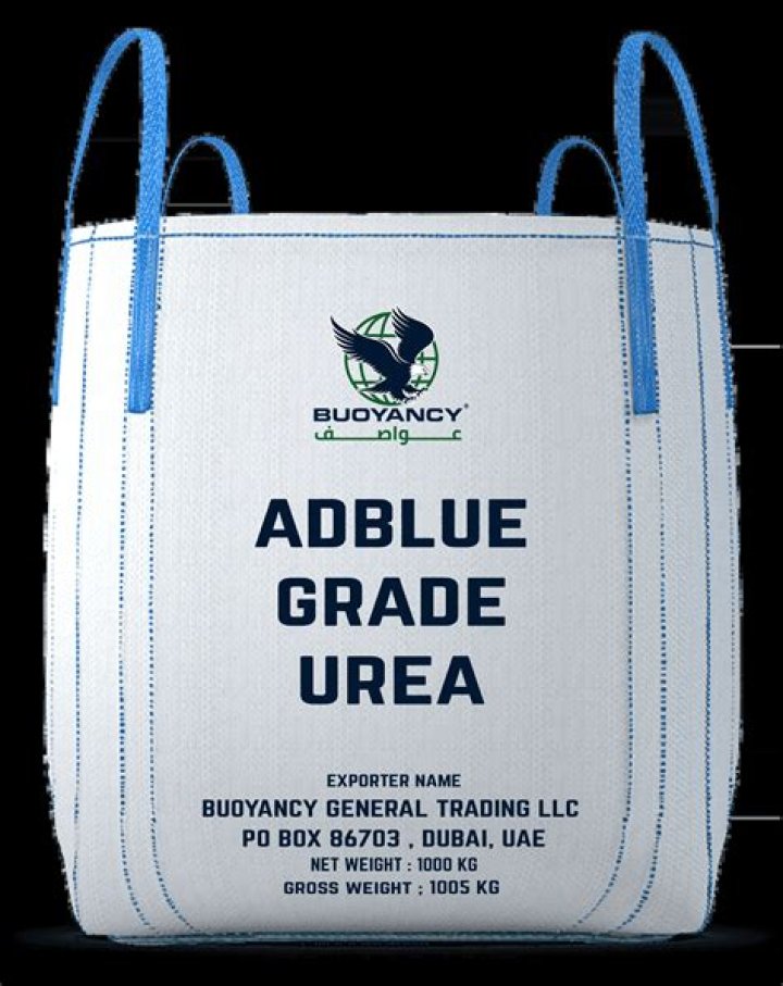 What is the percentage of automotive grade urea in AdBlue?