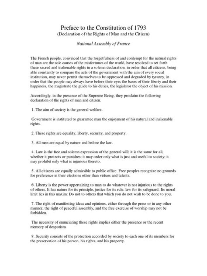 What is the preface of Constitution called?