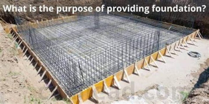 What is the purpose of providing foundation?