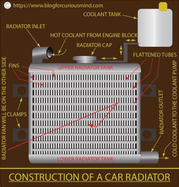 What is the role of the radiator in a car?