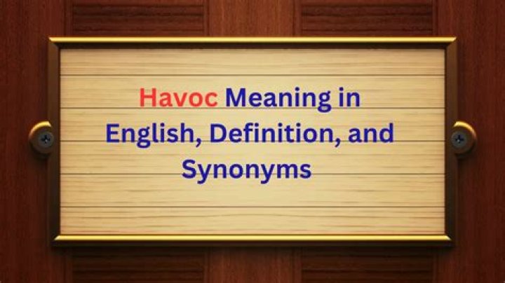 What is the same meaning of havoc?