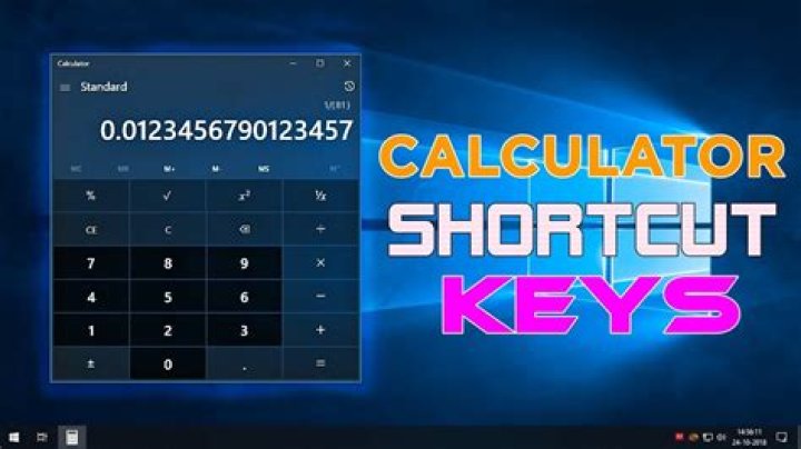 What is the shortcut key for calculator?