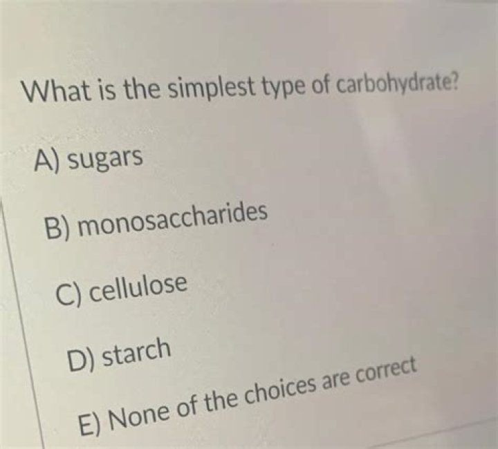 What is the simplest type of carb?