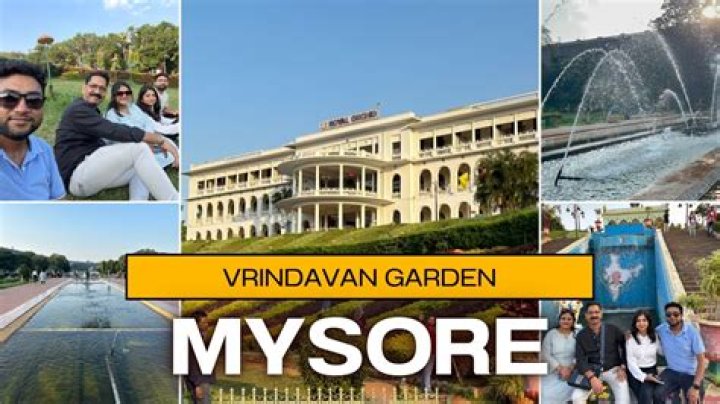 What is the special attraction of Vrindavan Garden?
